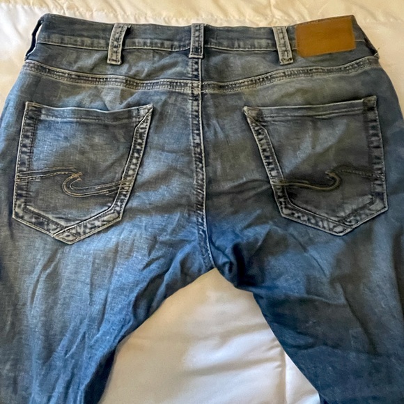 Silver Jeans Men's 34x32 Zac Denim Bootcut Western Glove Works Stretch - Picture 3 of 4